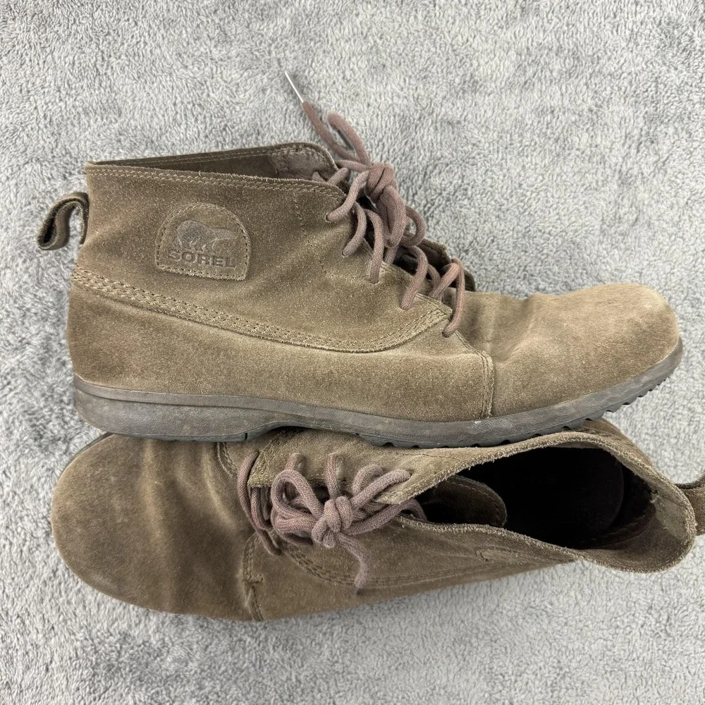 Sorel Greely Chukka Boots Men Size‎ 11 Brown Suede Lace Up Ankle